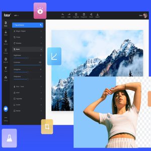 ابزارهای هوش مصنوعی برای طراحی گرافیک Fotor AI Photo Editor